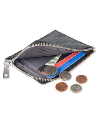 Men's RFID Quatro G Zip Around Card Case Wallet