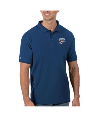 Antigua - Men's Navy Oklahoma City Thunder Legacy Pique Polo