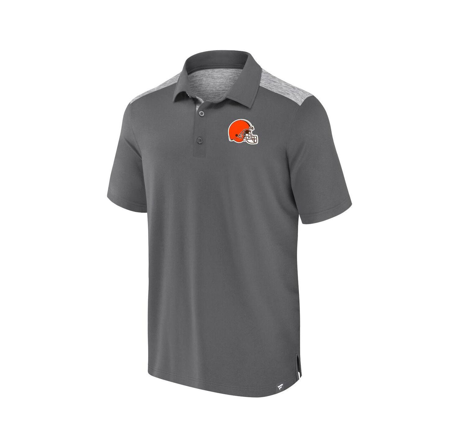 Men's Gray Cleveland Browns Long Shot Polo Shirt