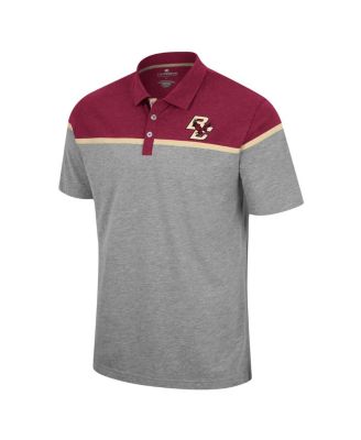Men's Heather Gray Boston College Eagles Chamberlain Polo Shirt