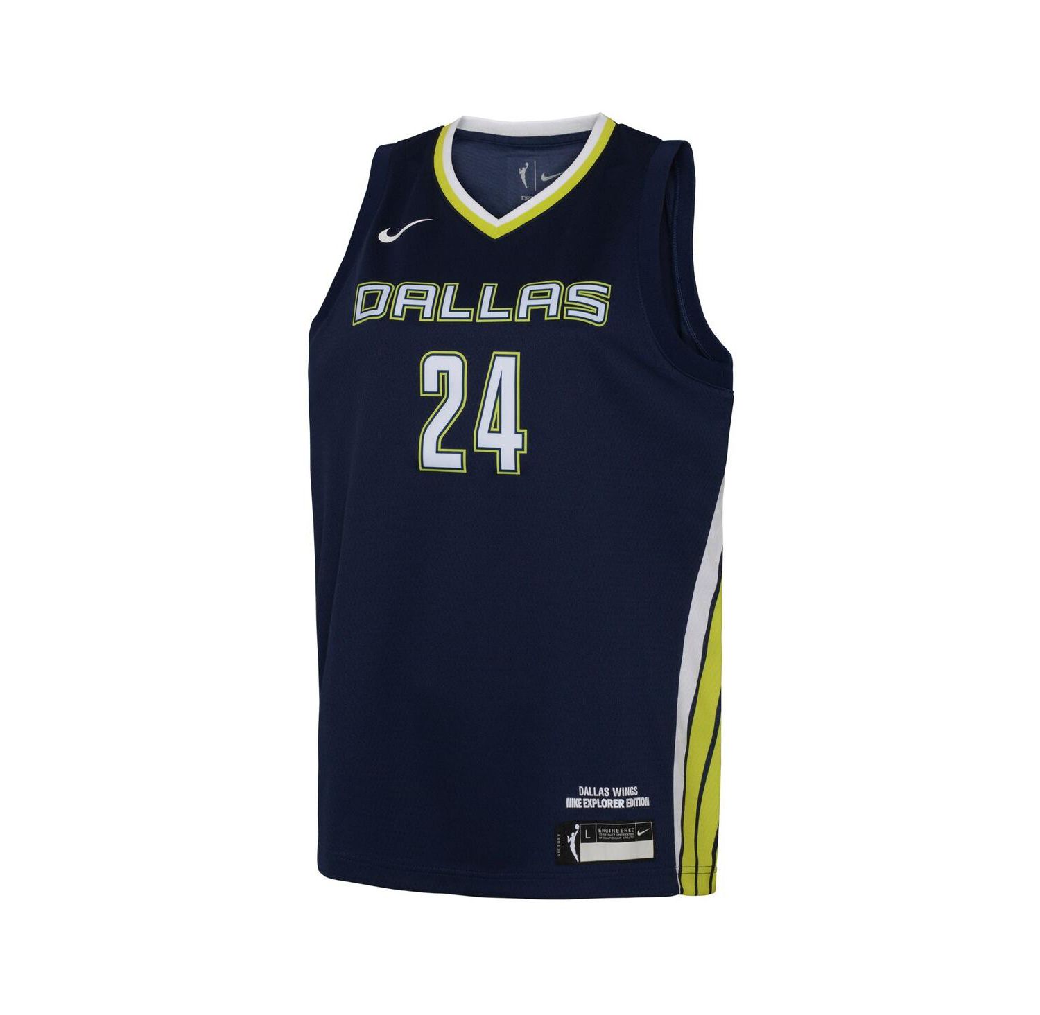 Big Boys and Girls Arike Ogunbowale Navy Dallas Wings 2021 Explorer Edition Victory Player Jersey