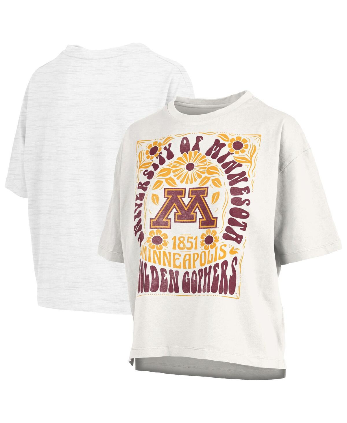 Women's White Minnesota Golden Gophers Harmony Oversized T-Shirt - White