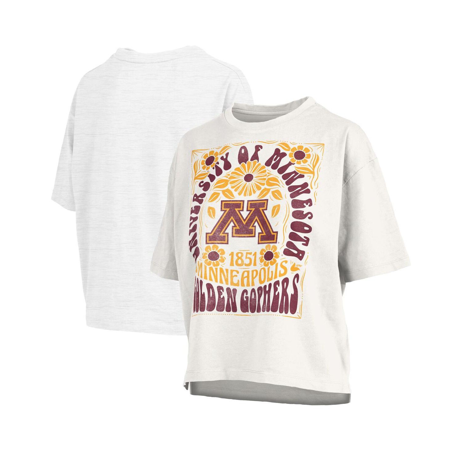 Women's White Minnesota Golden Gophers Harmony Oversized T-Shirt