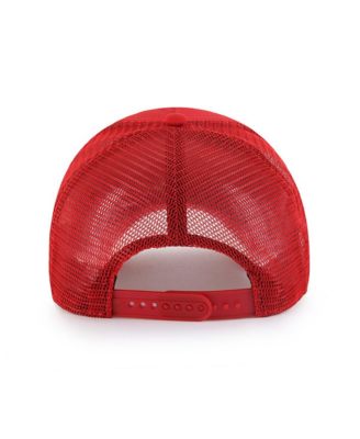 Men's Red Los Angeles Angels Ballpark Offside Adjustable Trucker Hat