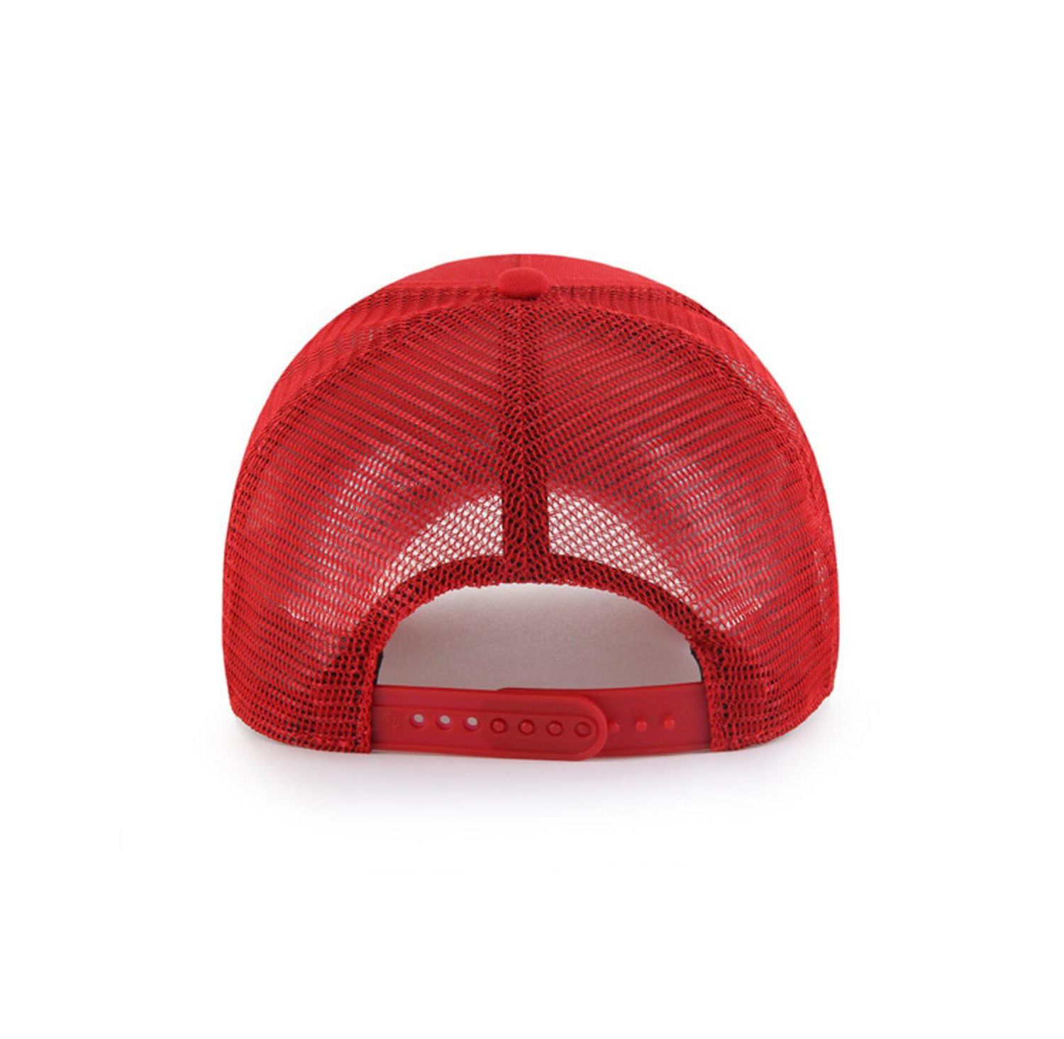 Men's Red Los Angeles Angels Ballpark Offside Adjustable Trucker Hat
