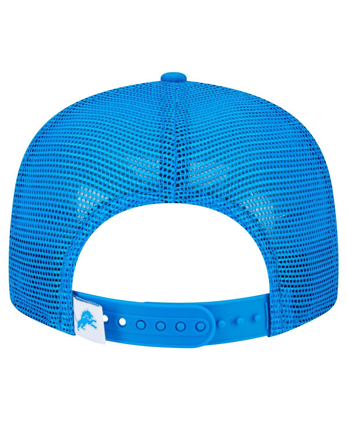 New Era Big Boys And Girls Blue Detroit Lions Main Trucker Snapback Hat In Blue