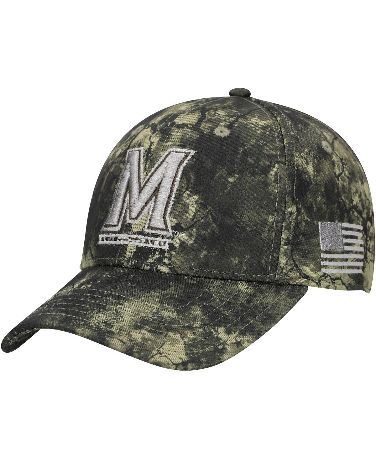 Men's Camo Maryland Terrapins Freedom Collection Blitzing Performance Adjustable Hat - Camo