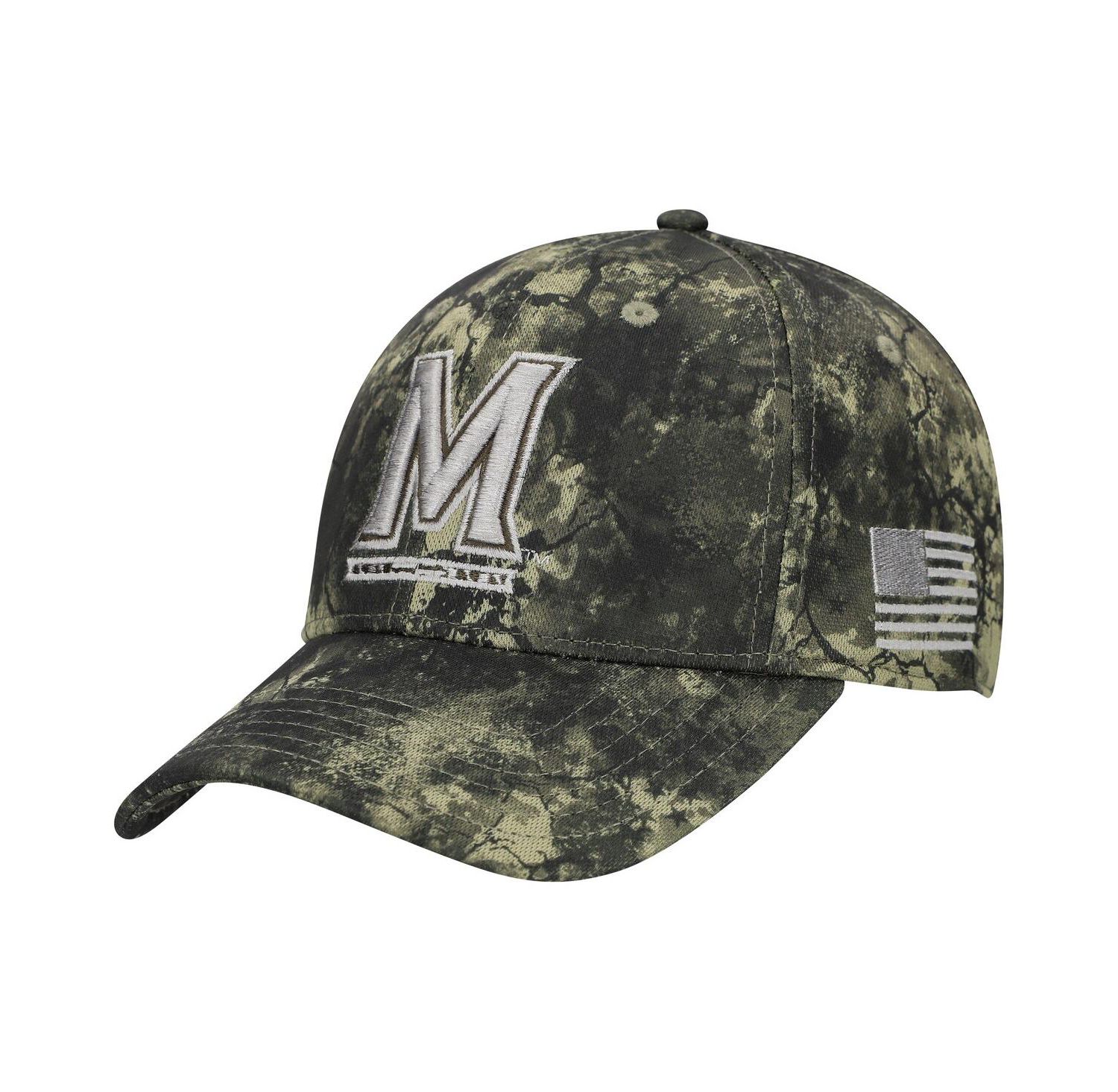 Men's Camo Maryland Terrapins Freedom Collection Blitzing Performance Adjustable Hat