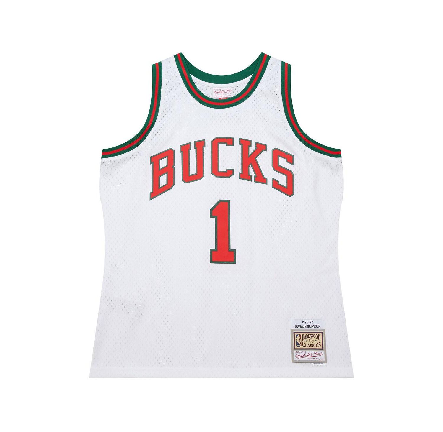 Men's Oscar Robertson White Milwaukee Bucks 1971-72 Swingman Jersey