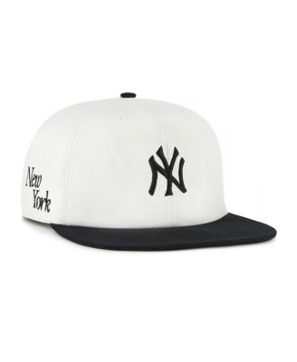 '47 Brand - Men's White/Black New York Yankees Foundation Captain Snapback Hat