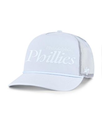 '47 Brand - Men's Light Blue Philadelphia Phillies Foundation Script Hitch Adjustable Trucker Hat