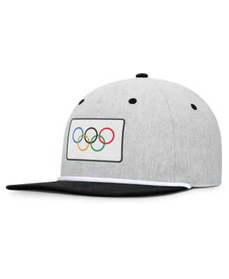 Fanatics - Men's Heather Gray/Black Olympic Games Photo Finish Adjustable Hat