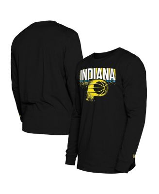 New Era - Men's Black Indiana Pacers 2024/25 City Edition Long Sleeve T-Shirt