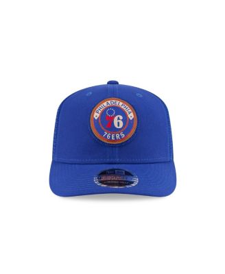 Men's Blue Philadelphia 76ers Victory Grove Circle Patch 9SEVENTY Adjustable Hat