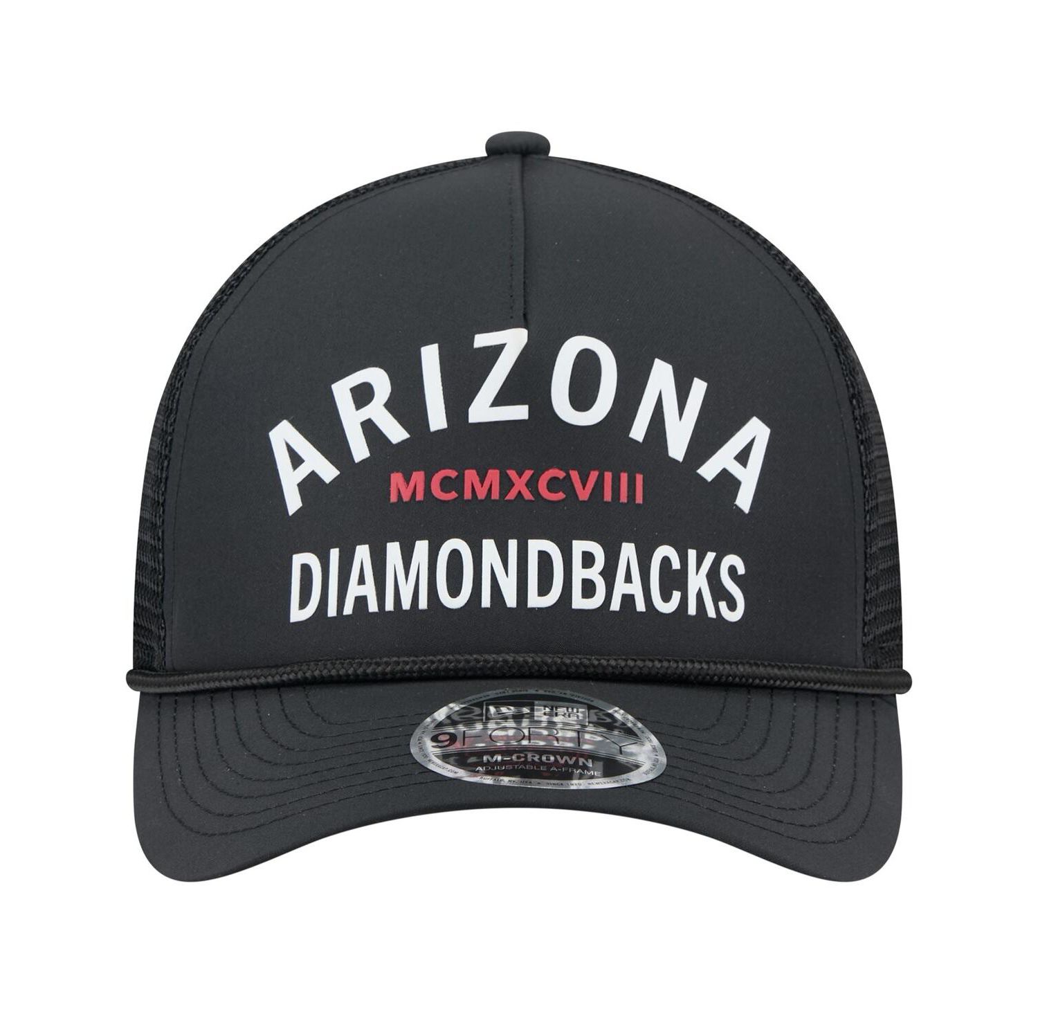 Men's Black Arizona Diamondbacks Minimalist 9FORTY A-Frame Adjustable Hat