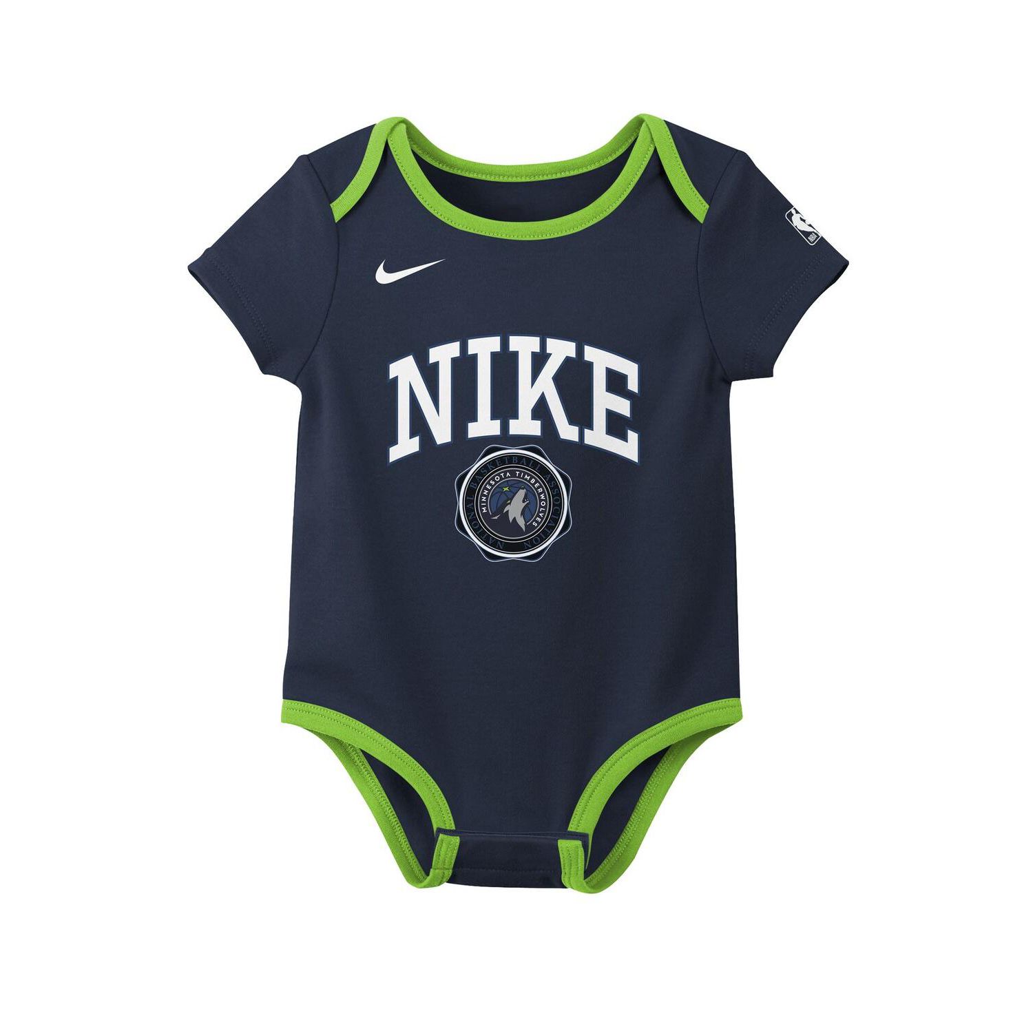 Baby Boys and Girls Navy/Black Minnesota Timberwolves Just Do It 2-Pack Bodysuit Set