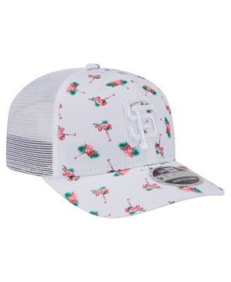 Men's White San Francisco Giants Flamingo Mesh Back 9SEVENTY Stretch-Snap Hat