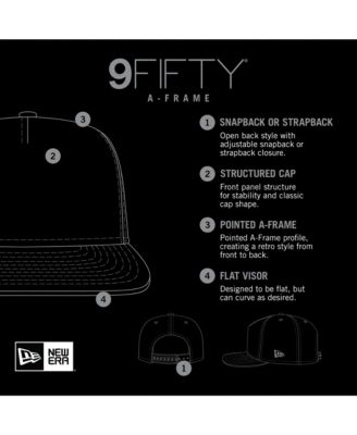 Men's White/Green New York Jets Striped A-Frame 9FIFTY Adjustable Trucker Snapback Hat