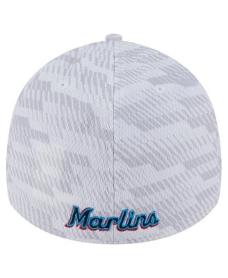 Men's White Miami Marlins Graded 39THIRTY Flex Hat