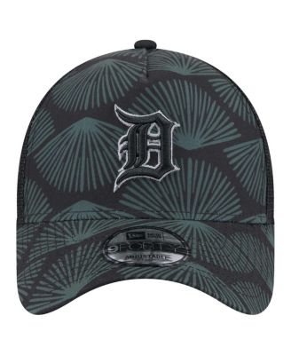 Men's Black Detroit Tigers 9FORTY A-Frame Trucker Adjustable Hat