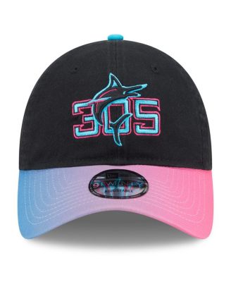 Men's Black/Pink Miami Marlins 2025 City Connect 9TWENTY Adjustable Hat