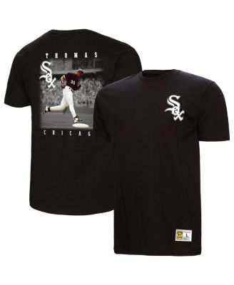 Mitchell & Ness - Men's Frank Thomas Black Chicago White Sox Legends Collection Vintage Logo T-Shirt