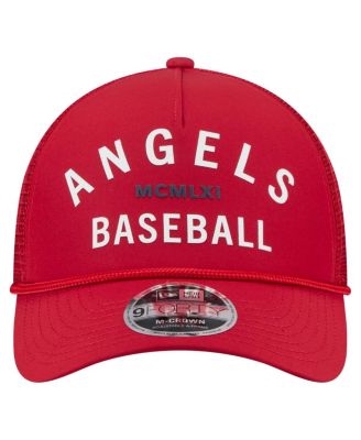 Men's Red Los Angeles Angels Minimalist 9FORTY A-Frame Adjustable Hat