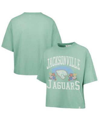 '47 Brand - Women's Mint Jacksonville Jaguars Florentina Montauk Cropped T-Shirt