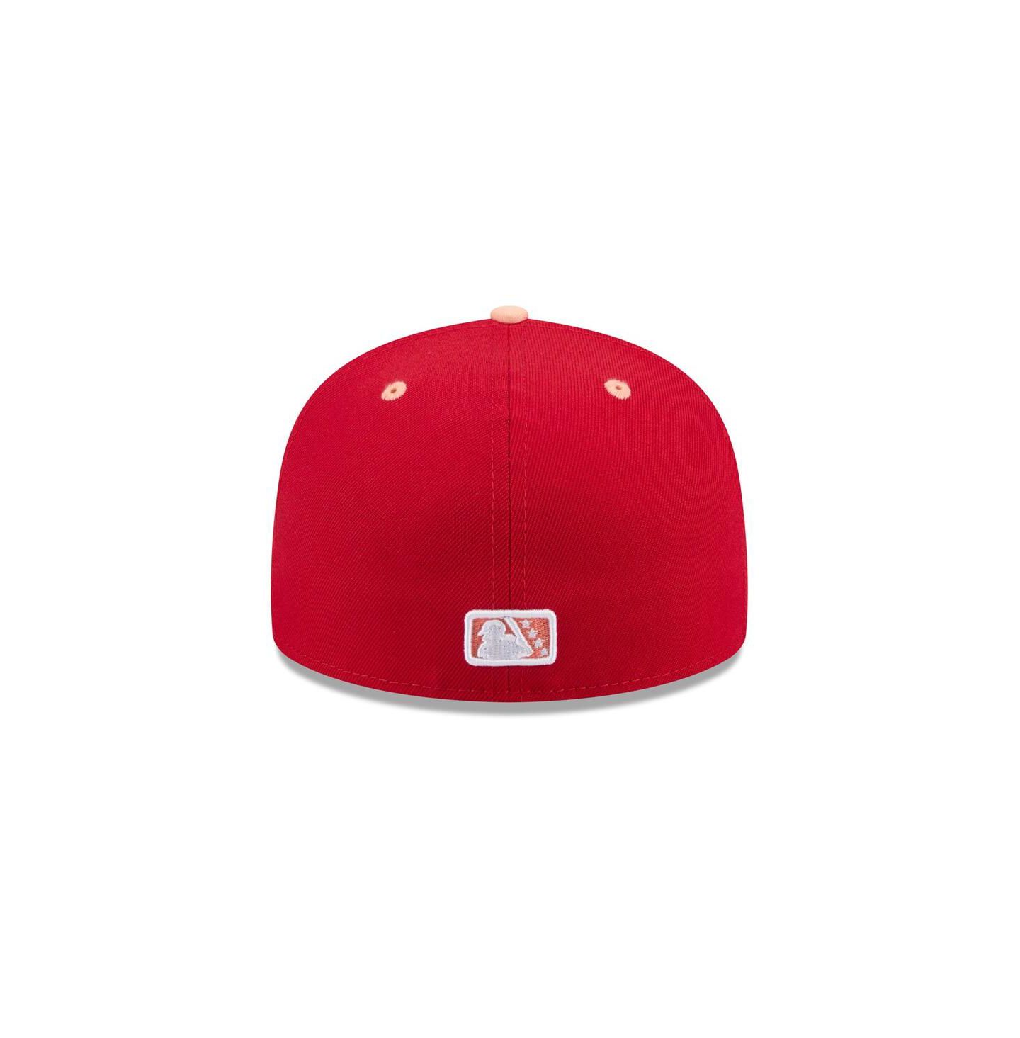 Мужская кепка New Era Red Gwinnett Stripers Theme Nights 59FIFTY Fitted Hat — фото 3
