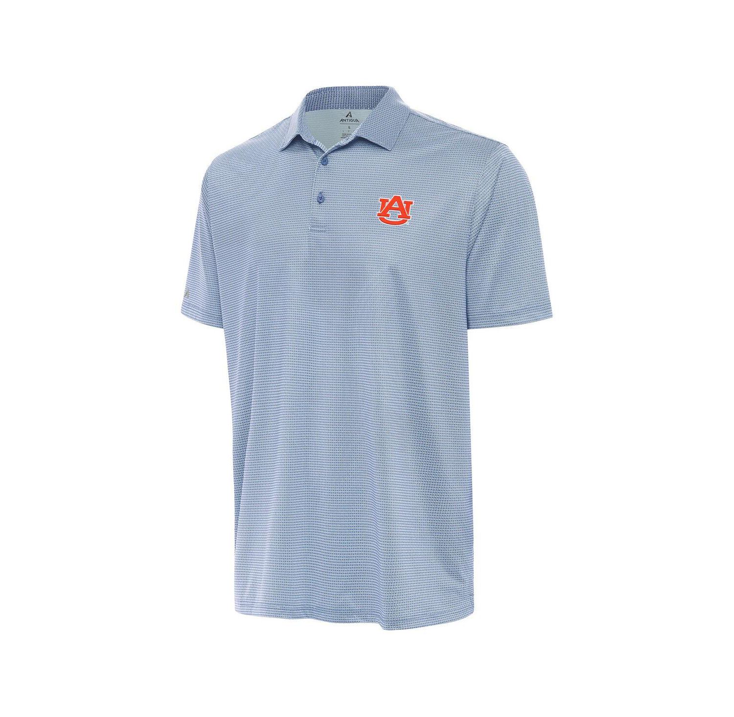 Men's Heather Aqua/White Auburn Tigers Rings Polo Shirt