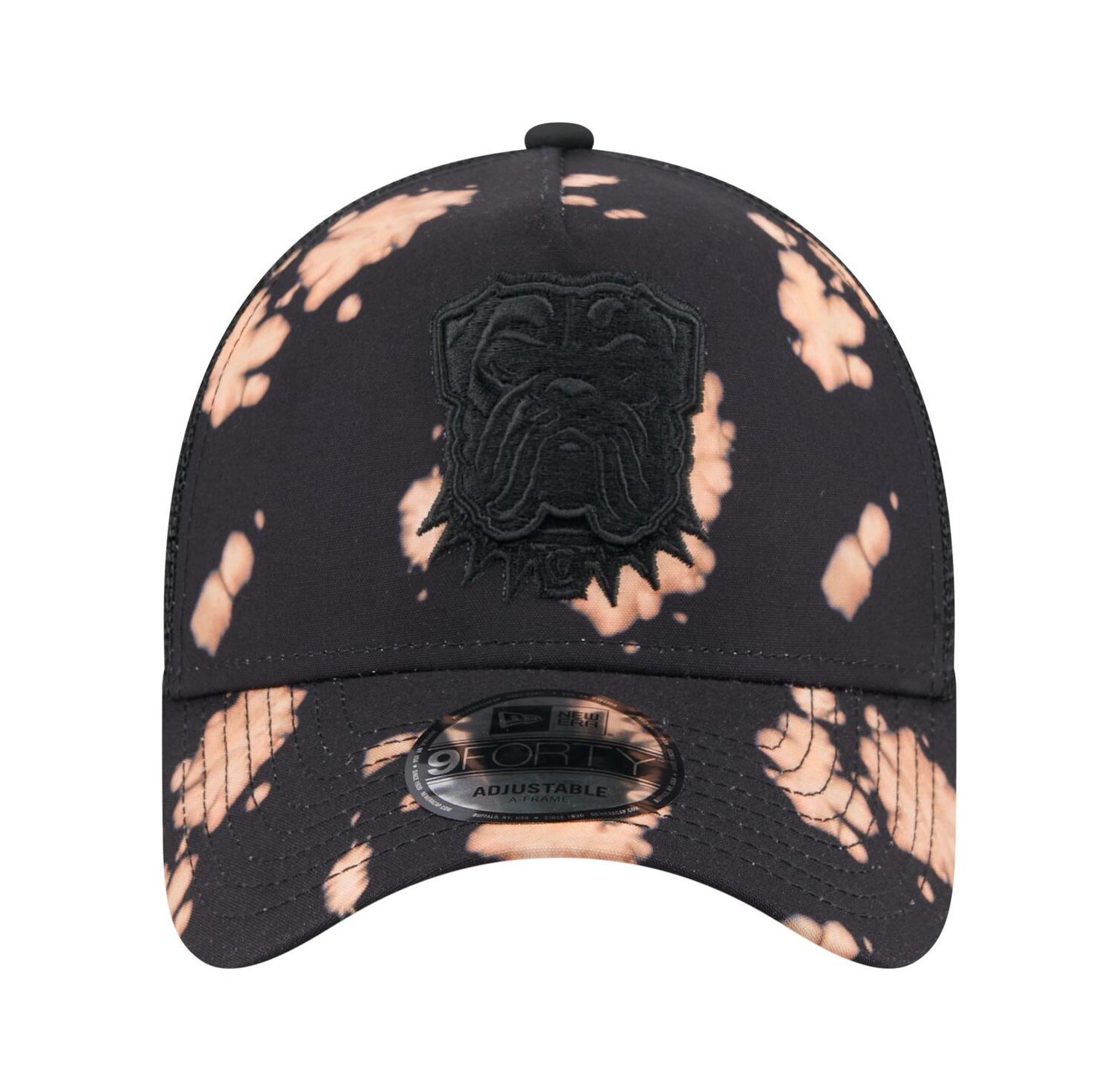 Men's Black Cleveland Browns Bleached A-Frame 9FORTY Trucker Adjustable Hat