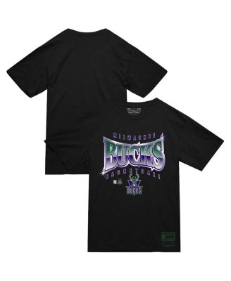 Mitchell & Ness - Men's Black Milwaukee Bucks Worldwide Collection Glow Up T-Shirt