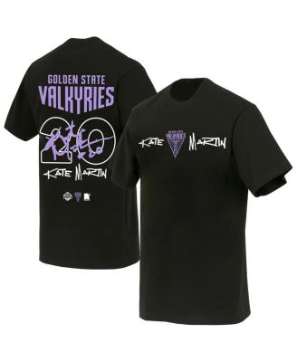 Round21 - Men's and Women's Kate Martin Black Golden State Valkyries Launch Name Number T-Shirt
