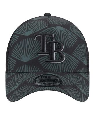 Men's Black Tampa Bay Rays 9FORTY A-Frame Trucker Adjustable Hat