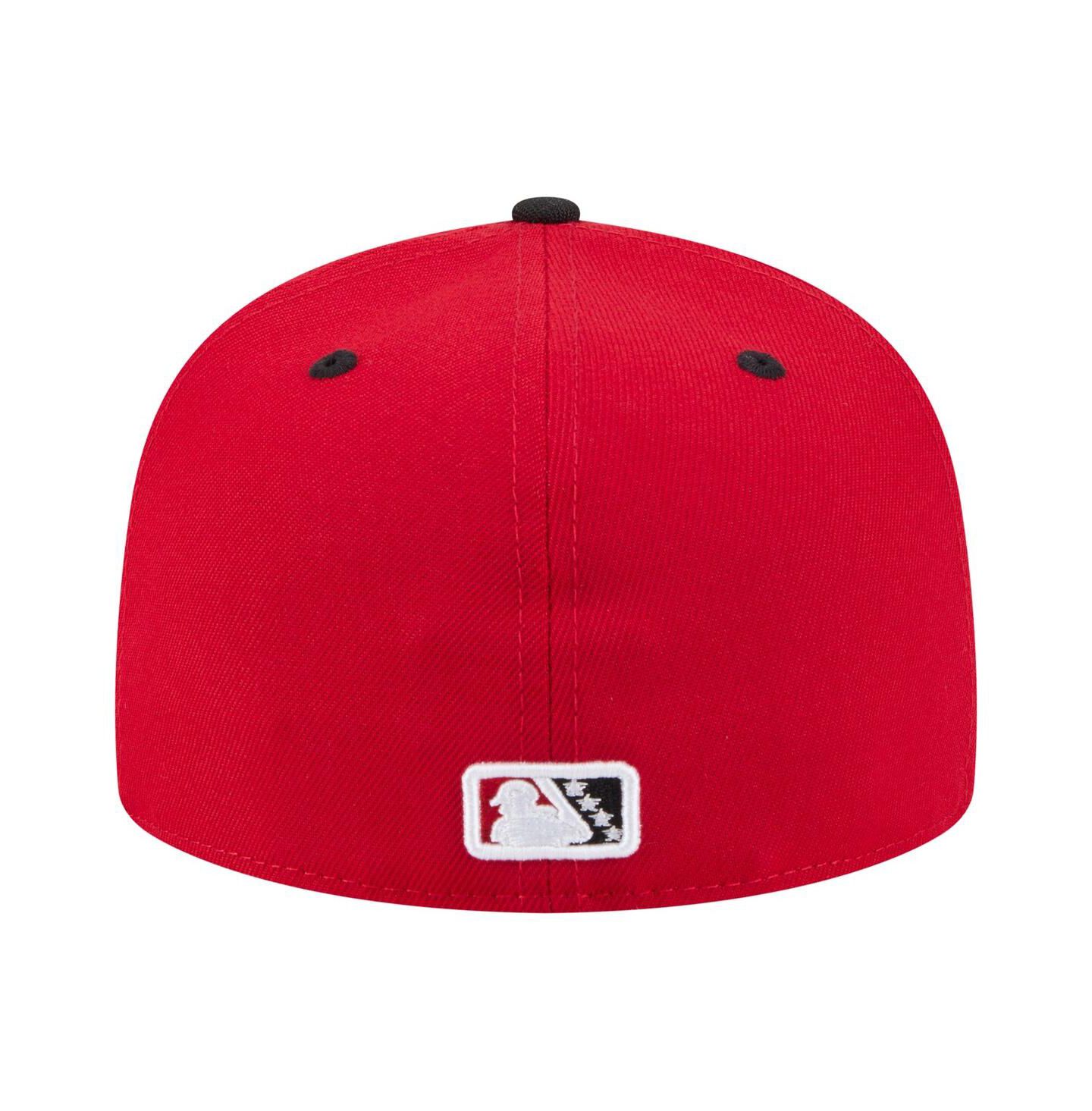 Мужская кепка New Era Red/Black Erie SeaWolves Authentic Collection 59FIFTY Fitted Hat — фото 4