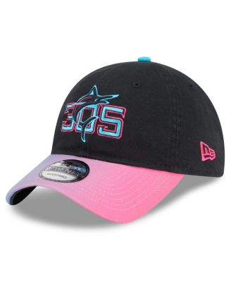 New Era - Men's Black/Pink Miami Marlins 2025 City Connect 9TWENTY Adjustable Hat