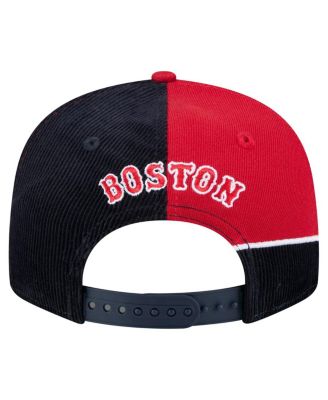 Men's Navy/Red Boston Red Sox Retro Split Corduroy Snapback Hat