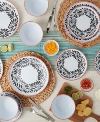 Melamine 12 Pc. Dinnerware Set, Service for 4