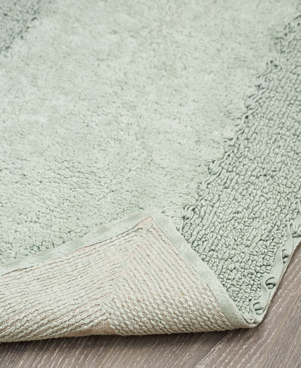 Laura Ashley Cotton Ruffled Bath Rug, 27" X 45"