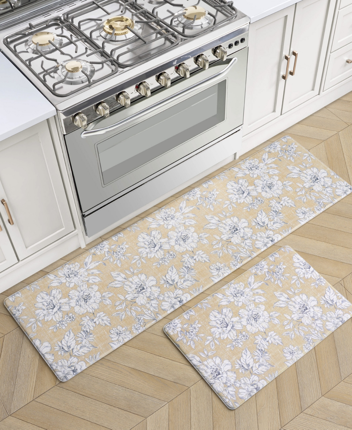 Shop Laura Ashley Iris Ant-fatigue 2-pc. Wellness Mats