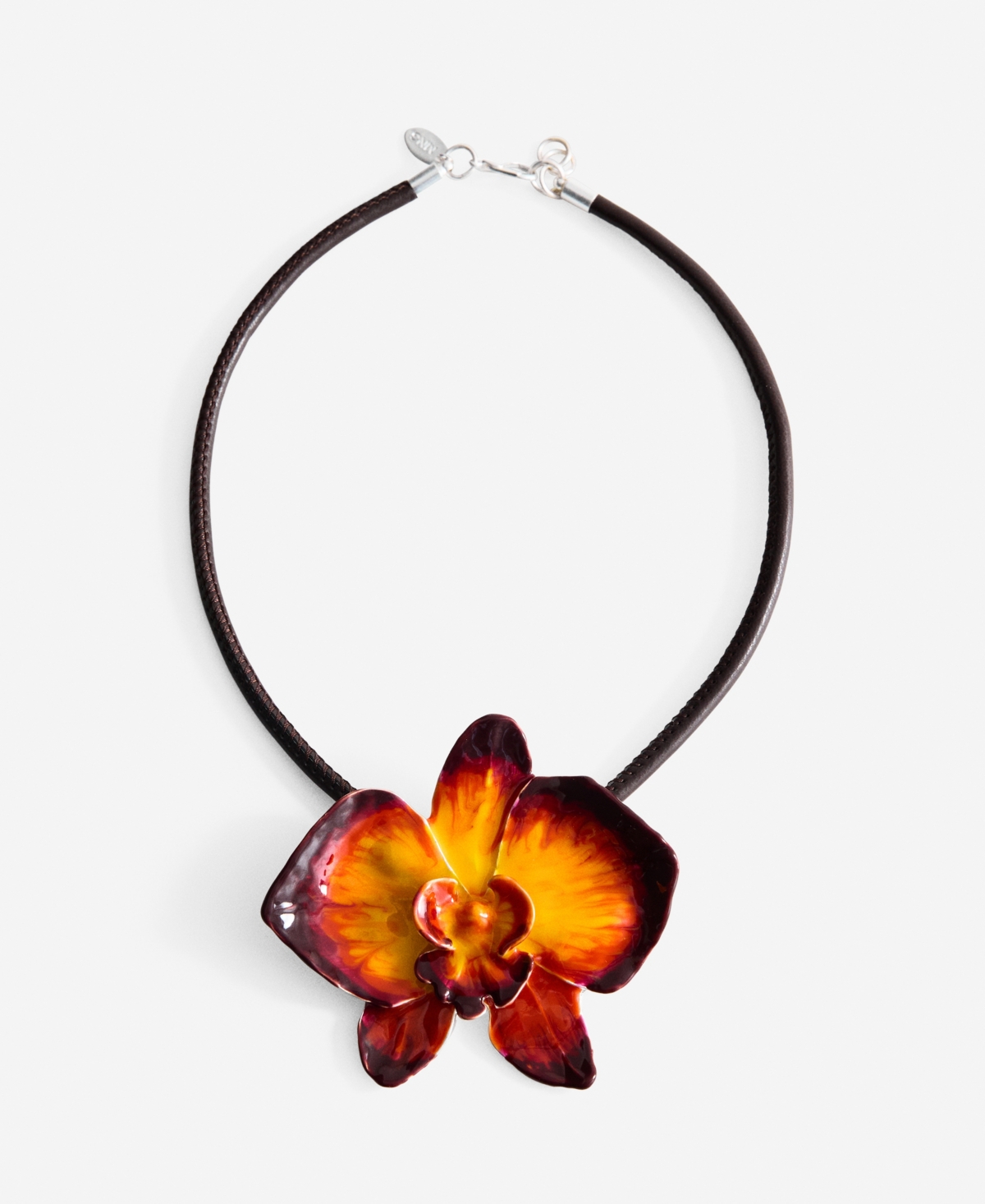 Women's Flower Pendant Necklace - Orange