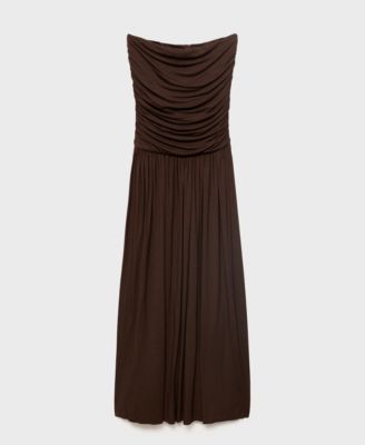 MANGO - Women's Combined Strapless Dress