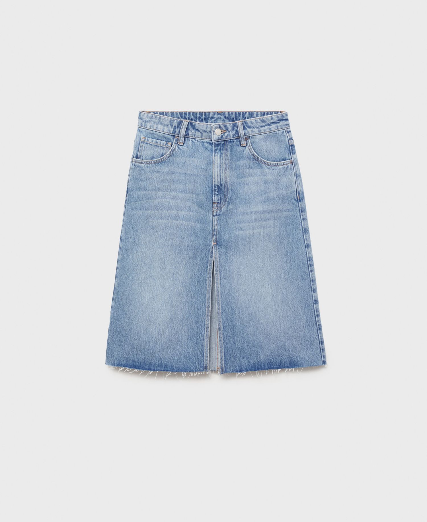 Women's Denim Midi Skirt