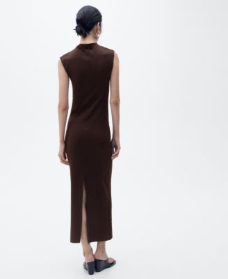 Women's Perkins Collar Draped Dress