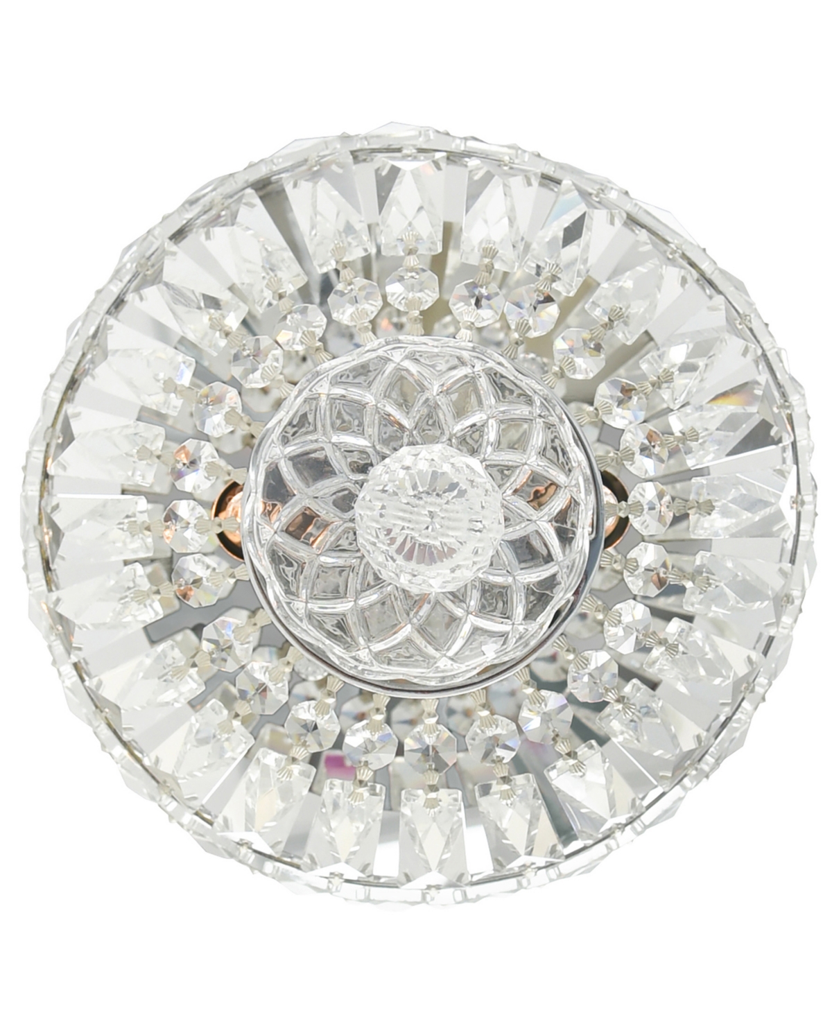 Cwi Lighting 9" Metal Stefania 2 Light Bowl Flush Mount