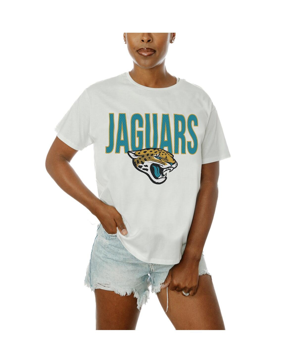 Women's White Jacksonville Jaguars Keep It Up T-Shirt - White