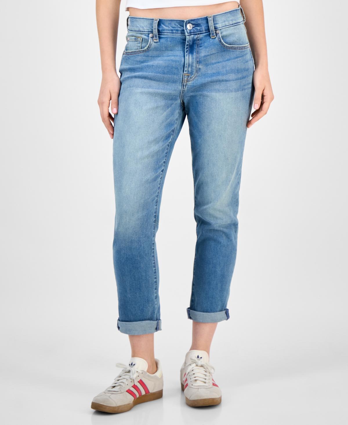 7 For All Mankind Women's Josefina Cropped Straight-leg Jeans In Blue