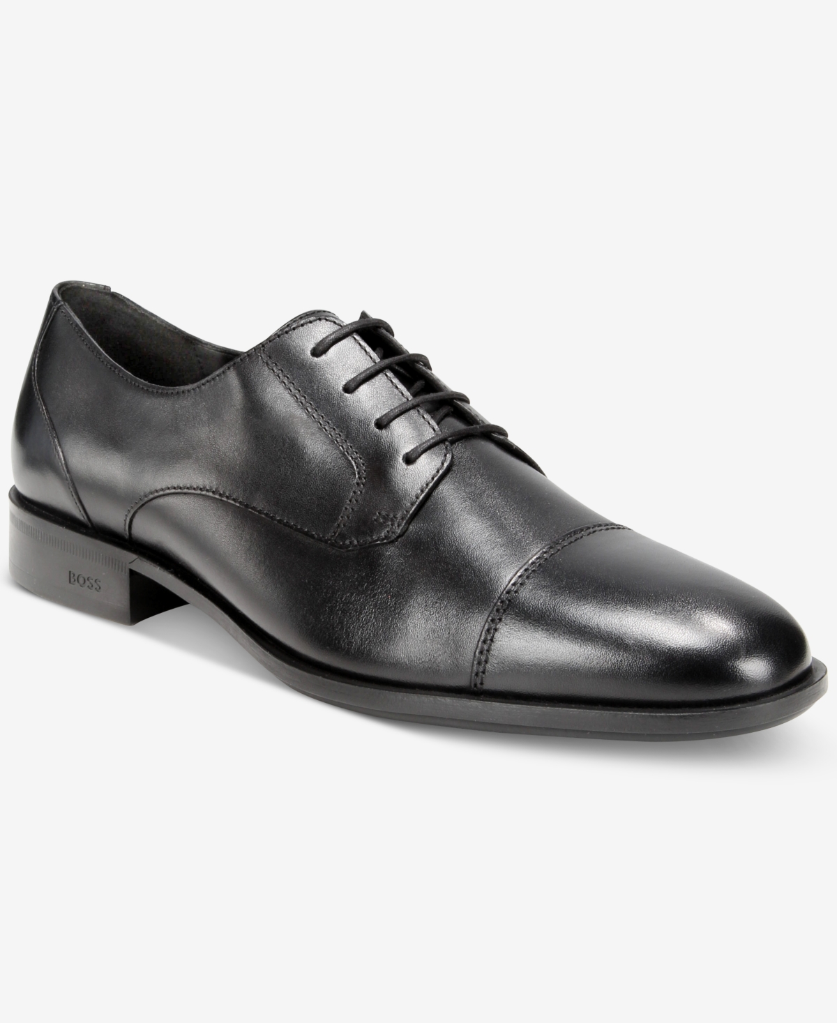 Boss by Hugo Boss Men's Colby Cap Toe Derby Dress Shoes - Black
