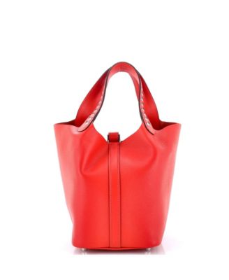 Pre-Owned Hermes PM Picotin Lock Bag Tressage Epsom