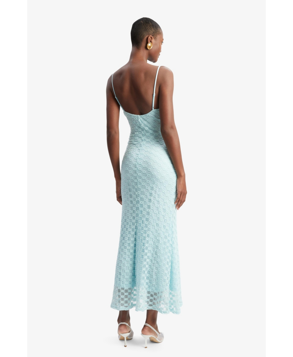 Bardot Adoni Floral Embroidered Mesh Slipdress